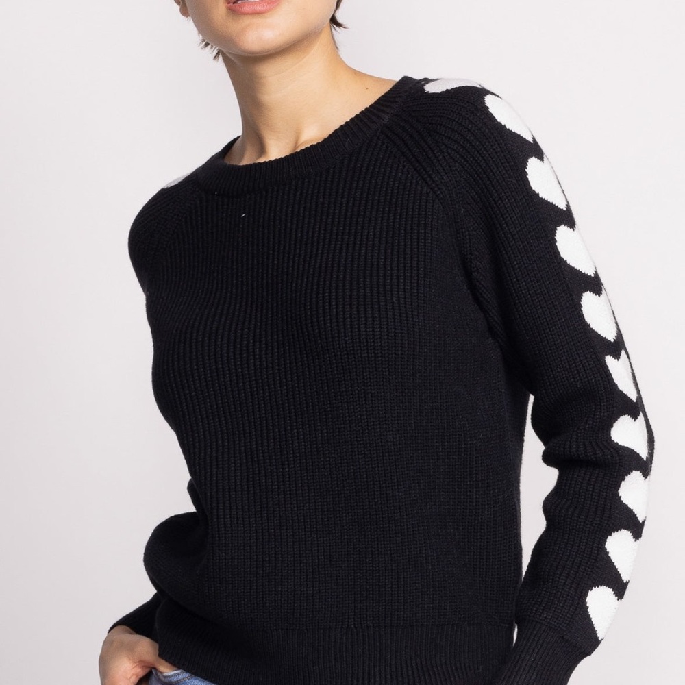 Pink Martini heart sweater